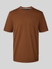 BOSS Regular Fit T-Shirt aus reiner Baumwolle Modell 'THOMPSON 01' Cognac
