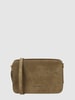 Les Visionnaires Crossbody Bag aus Veloursleder Modell ''Emily' Olivgrün