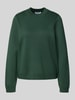 Jake*s Collection Gebreide pullover met ronde hals Donkergroen