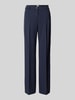 Brax Regular fit stoffen broek met persplooi, model 'Maine' Marineblauw