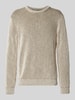 Armedangels Gebreide pullover met ribboorden, model 'ANDRAAS' Beige