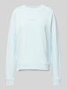 Marc O'Polo Denim Sweatshirt mit Label-Print Hellblau