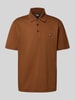 BOSS Regular fit poloshirt van puur katoen Cognac