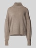 0039 Italy Gebreide pullover met turtleneck, model 'NIMA' Taupe