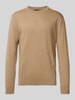 Scotch & Soda Gebreide pullover met labeldetail Beige