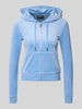 Juicy Couture Bluza rozpinana z wyhaftowanym logo model ‘ROBERTSON’ Jasnoniebieski