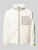 Jack & Jones Teddyfell-Jacke mit Label-Print Modell 'VESTERBRO' Offwhite