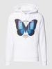 Mister Tee Hoodie mit Motiv-Print Modell 'Become the Change' Weiss