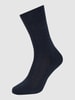 Falke Socken mit elastischen Rippenbündchen Modell 'Family SO' Marine Melange