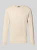 RAGMAN Longsleeve z czystej bawełny o kroju regular fit Model 'Pima' Szarobrązowy