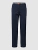 Christian Berg Woman Chino met riem Donkerblauw
