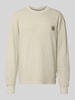 Carhartt Work In Progress Longsleeve mit Strukturmuster und Rundhalsausschnitt Offwhite