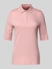 Christian Berg Woman Poloshirt met korte knoopsluiting Oudroze