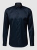 Jake*s Slim Fit Business-Hemd von Jake*s mit Kentkragen Marineblau