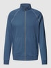Christian Berg Men Sweatjacke mit Kontrastpaspeln Jeans