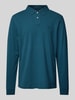 MCNEAL Regular fit poloshirt met labelstitching Petrol