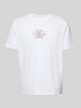 Calvin Klein Jeans T-Shirt mit Logo-Stitching Modell 'NYC STAMP' Weiss