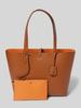 Lauren Ralph Lauren Shopper mit Label-Print Cognac