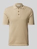 Only & Sons Regular Fit Poloshirt mit Lochstickerei Modell 'MOON' Oliv