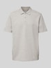 MCNEAL Regular fit poloshirt met korte knoopsluiting Grafiet gemêleerd