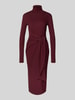Lauren Ralph Lauren Midi-jurk met col, model 'VAUREEN' Bordeaux