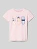 Name It T-Shirt mit Schleifen-Detail Modell 'NMFDESSY' Rosa