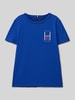 Tommy Hilfiger Teens T-Shirt mit Label-Print Blau