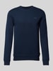 JOOP! Jeans Sweatshirt met labelprint, model 'Salazar' Marineblauw