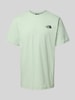 The North Face T-Shirt mit Label-Print Mint