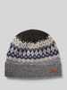 Barts Beanie met labeldetail, model 'Gregory' Antraciet