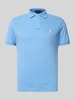 Polo Ralph Lauren Poloshirt met labelstitching Lichtblauw