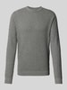 Only & Sons Gebreide pullover met structuurmotief, model 'KALLE' Lichtgrijs