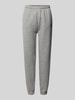 LeGer by Lena Gercke Regular fit sweatpants met labelstitching, model 'Maxime' Middengrijs gemêleerd