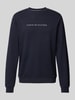 Tommy Hilfiger Bluza z nadrukiem z logo model ‘TRACK TOP’ Ciemnoniebieski