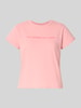 Review T-shirt met statementprint en ronde hals Roze