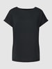 Christian Berg Woman T-Shirt mit überschnittenen Schultern Schwarz