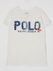 Polo Ralph Lauren Teens T-shirt met logo-applicaties Offwhite