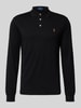 Polo Ralph Lauren Slim fit poloshirt in logostitching Zwart