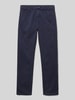 s.Oliver RED LABEL Chinosy o kroju regular fit z mieszanki bawełny model ‘PELLE’ Granatowy