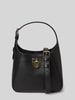 Lauren Ralph Lauren Lederhandtasche mit Label-Anhänger Modell 'TANNER' Black