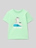 Tom Tailor Regular fit T-shirt van puur katoen Lichtgroen