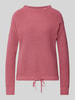 Jake*s Casual Gebreide pullover met opstaande kraag Oudroze