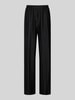 Vila Wide Leg Stoffhose mit Plisseefalten Modell 'TAHLIA' Black