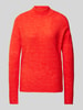 ICHI Strickpullover mit Stehkragen Modell 'Kamara' Rot