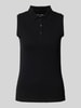 Christian Berg Woman Tanktop met polokraag Zwart