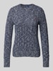 Polo Ralph Lauren Strickpullover mit Zopfmuster Modell 'RAGG JULIE' Anthrazit Melange