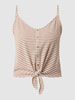 Only Top mit Knotendetail Modell 'Gloria' Sand