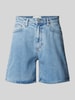 Armedangels Korte regular fit jeans met logodetail, model 'SHEAARI'' Lichtblauw