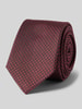 OLYMP Level Five Krawat z jedwabiu ze wzorem na całej powierzchni (5 cm) Bordowy