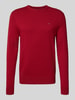Tommy Hilfiger Regular Fit Strickpullover aus Baumwoll-Kaschmir-Mix Rot